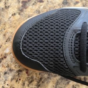 ASICS Gel Rocket Volleyball Indoor Athletic Shoe, Black/White/Tan